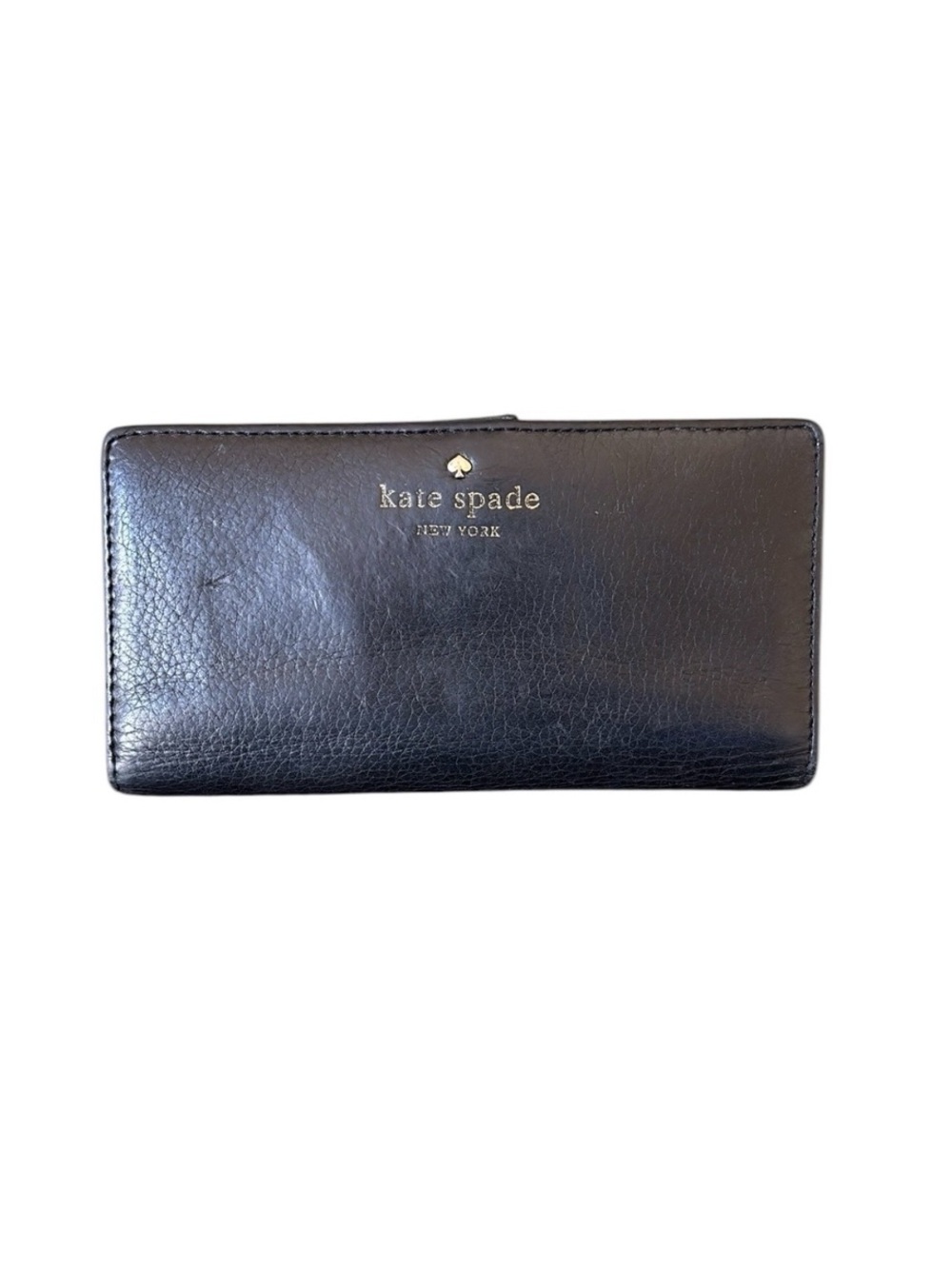 Kate Spade Black Leather Large Bi-fold Wallet